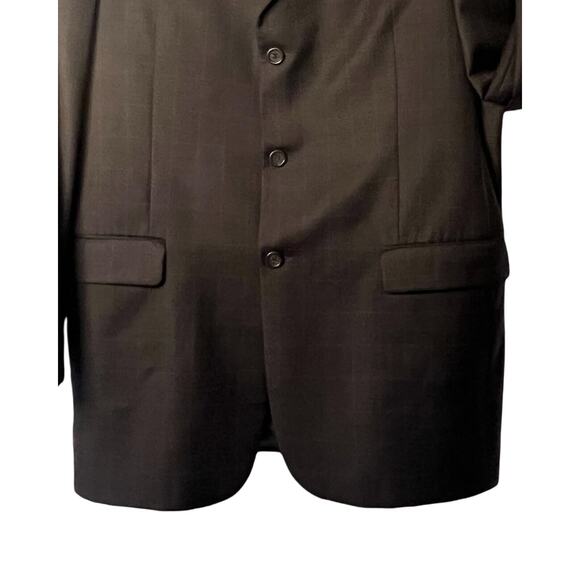 Burberry London Suit Jacket Mens Size 42L Gray Single Breasted Wool Vented - Picture 8 of 10